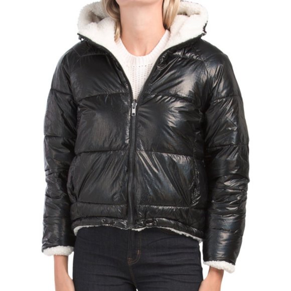 NVLT Anthropologie Reversible Puffer Coat NWT - Picture 1 of 3